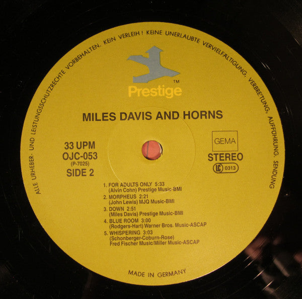 Miles Davis - Miles Davis And Horns