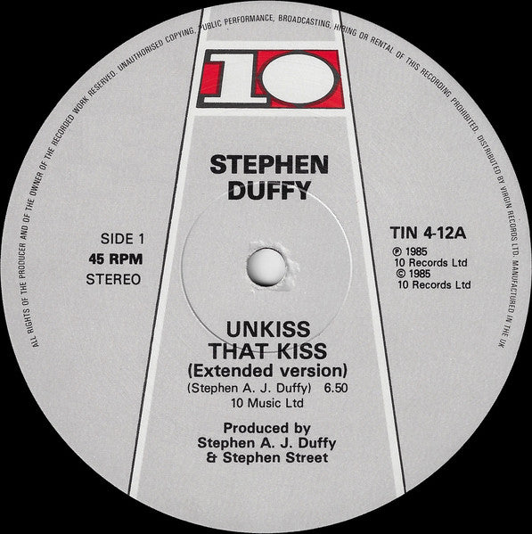 Stephen Duffy - Un Kiss That Kiss