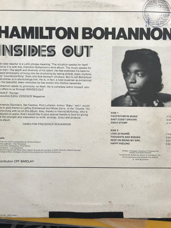 Hamilton Bohannon - Insides Out