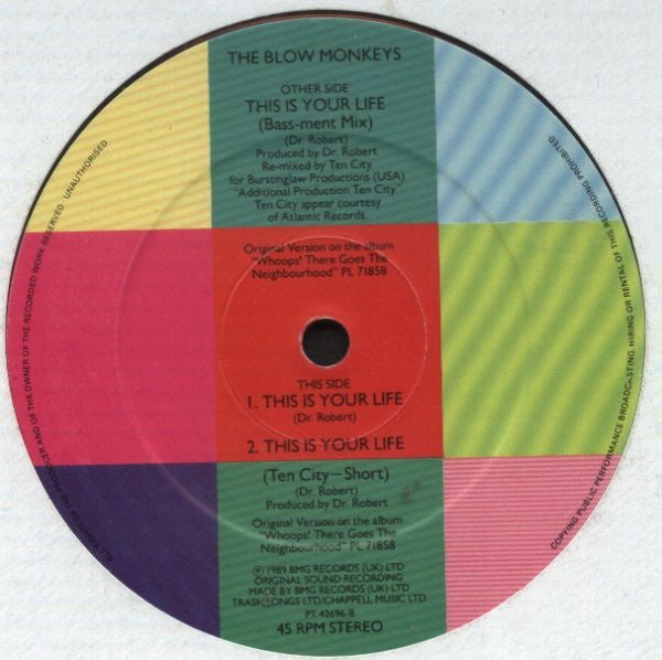 The Blow Monkeys - This Is Your Life