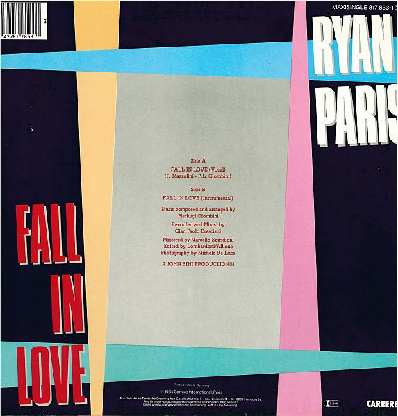Ryan Paris - Fall In Love (Special Maxi Version)