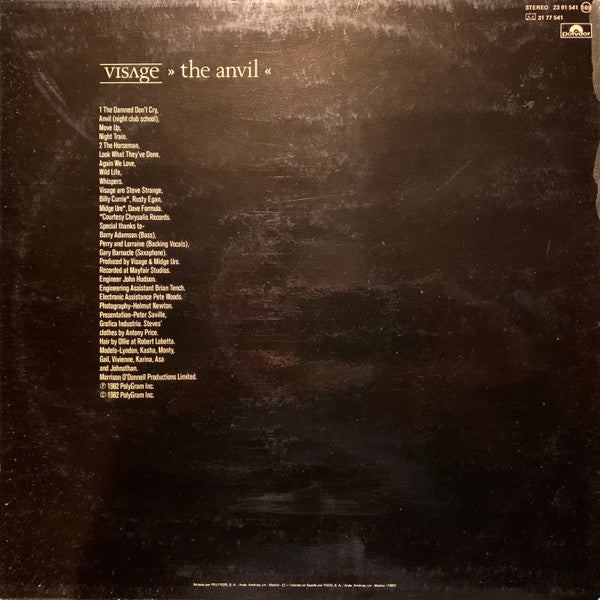 Visage - The Anvil