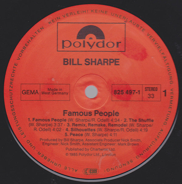 Bill Sharpe - Famous People