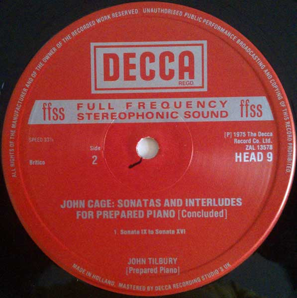 John Cage - Mr. John Cage's Prepared Piano