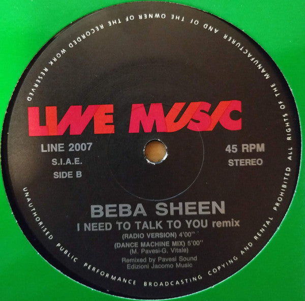 Beba Sheen - I Need To Talk To You (Remix)