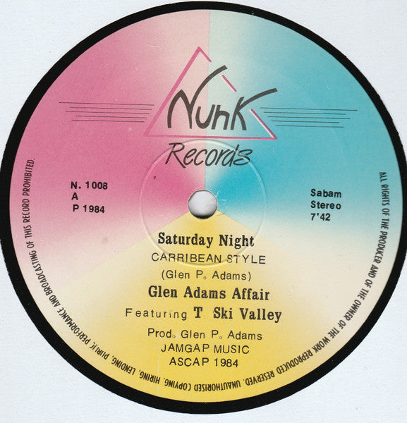 Glen Adams Affair Featuring T-Ski Valley - Saturday Night
