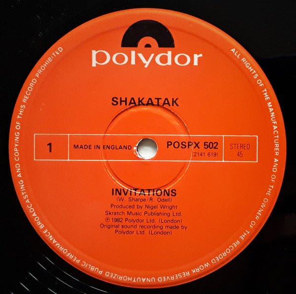 Shakatak - Invitations