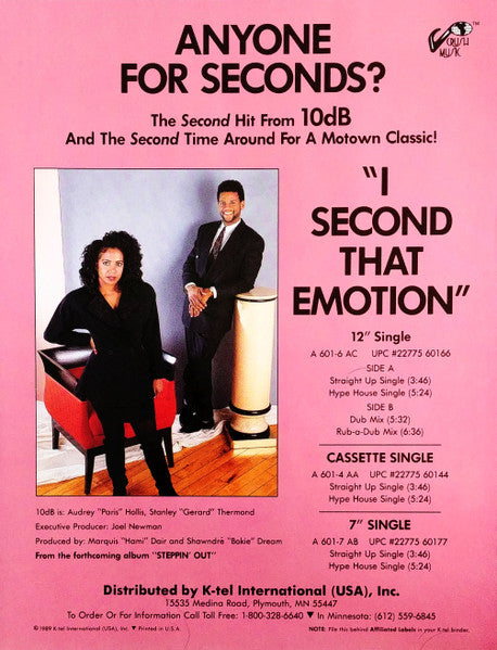 10db - I Second That Emotion