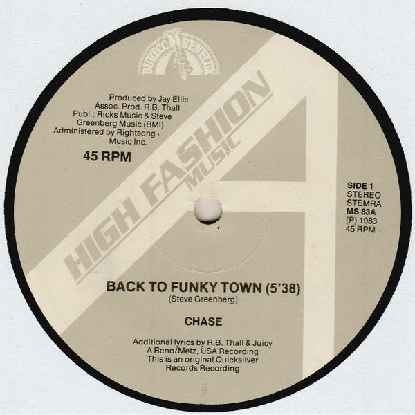 Chase (3) - Back To Funky Town