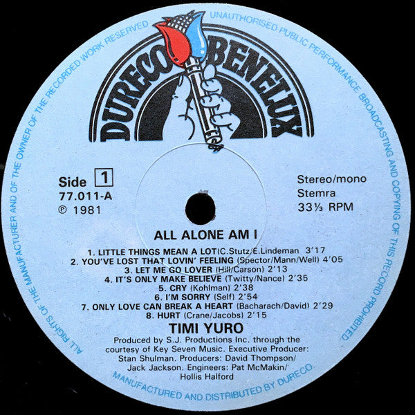 Timi Yuro - All Alone Am I