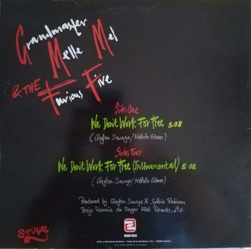 Grandmaster Melle Mel & The Furious Five - We Don't Work For Free
