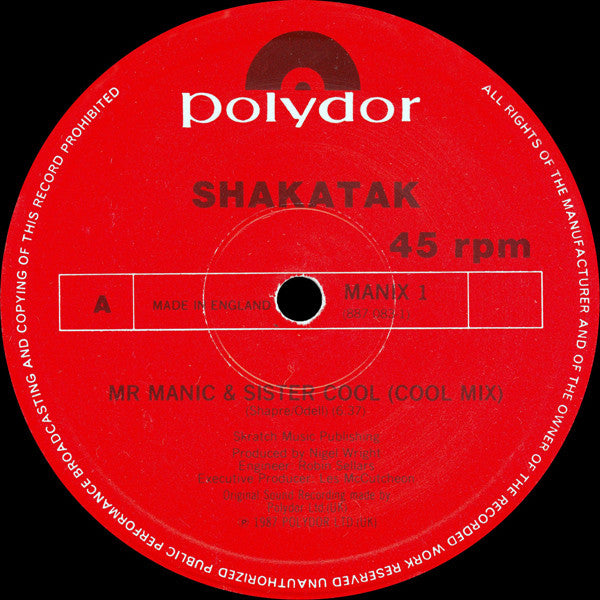 Shakatak - Mr. Manic & Sister Cool (Cool Mix)