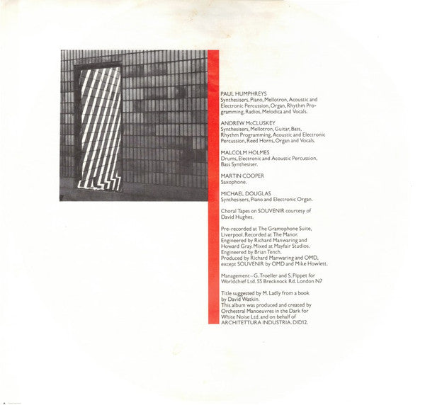 Orchestral Manoeuvres In The Dark - Architecture & Morality