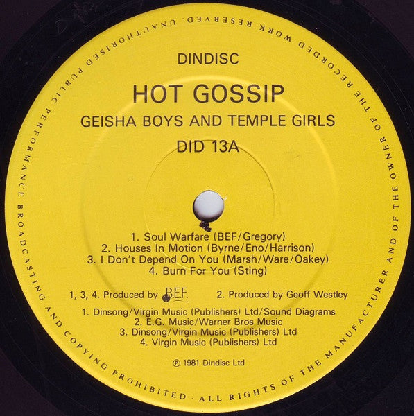 Hot Gossip - Geisha Boys And Temple Girls