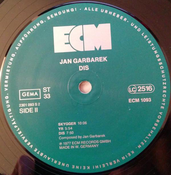 Jan Garbarek - Dis