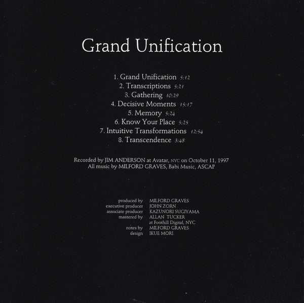 Milford Graves - Grand Unification