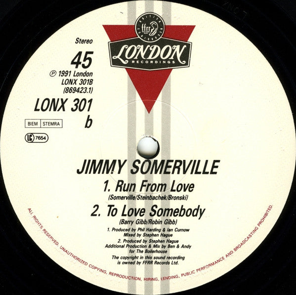 Jimmy Somerville - Run From Love