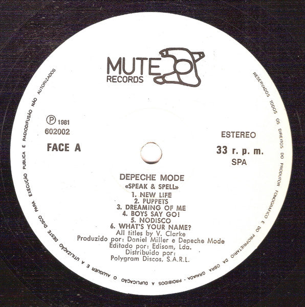 Depeche Mode - Speak & Spell
