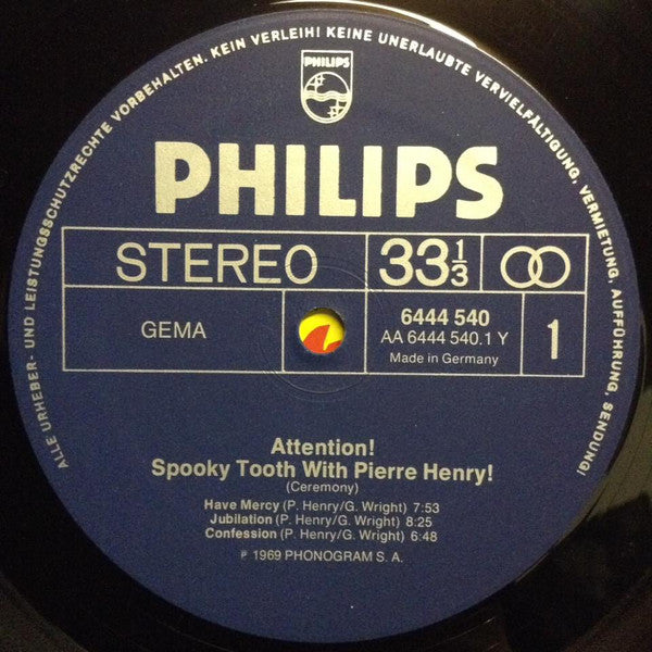 Spooky Tooth With Pierre Henry - Ceremony