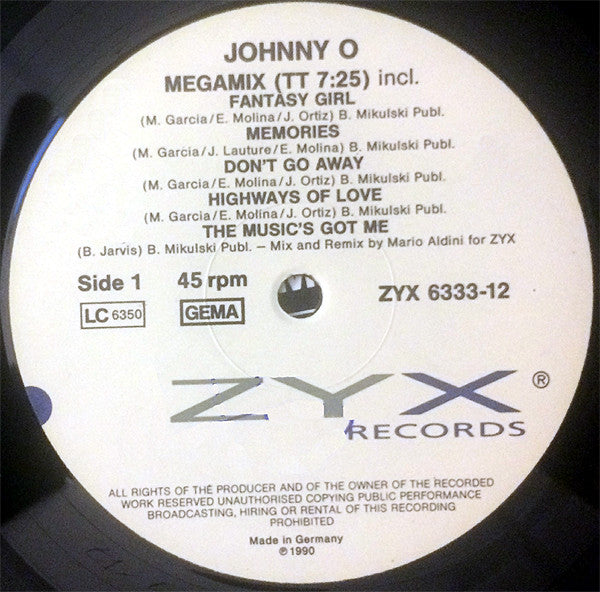Johnny O - Megamix