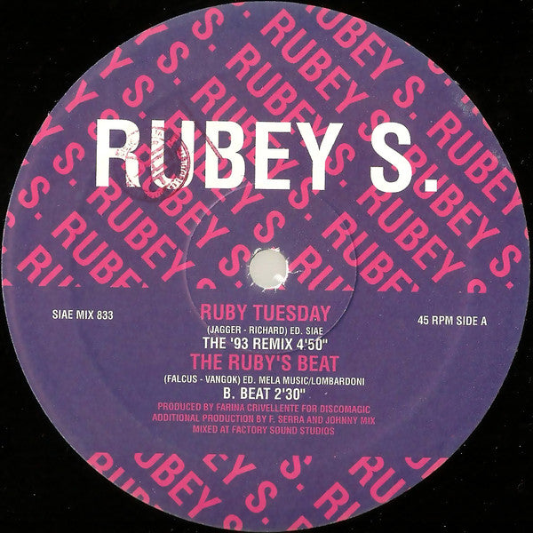 Rubey S. - Ruby Tuesday (Remix '93)