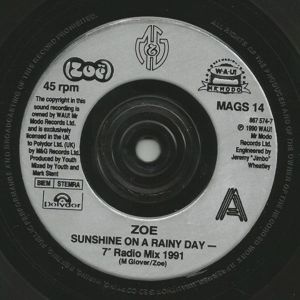 Zoë - Sunshine On A Rainy Day
