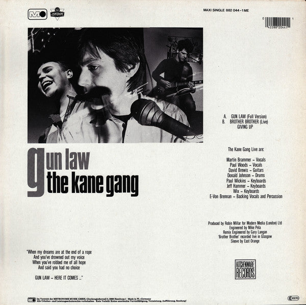 The Kane Gang - Gun Law