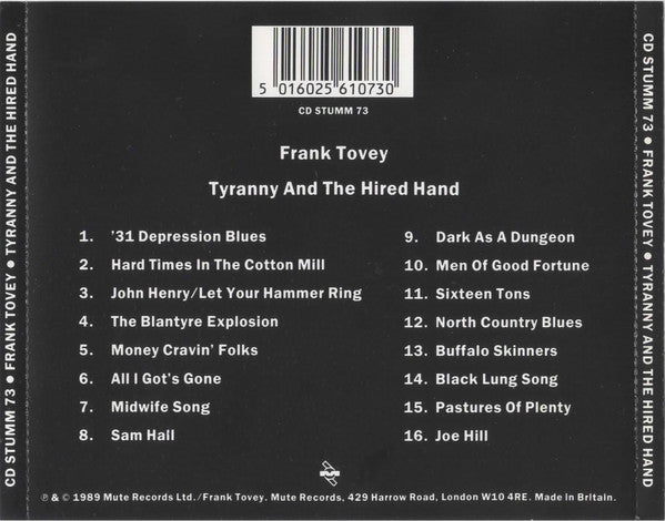 Frank Tovey - Tyranny And The Hired Hand