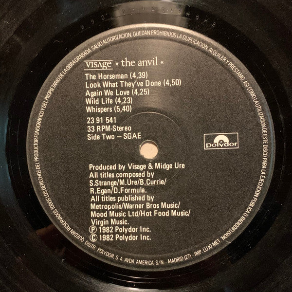 Visage - The Anvil