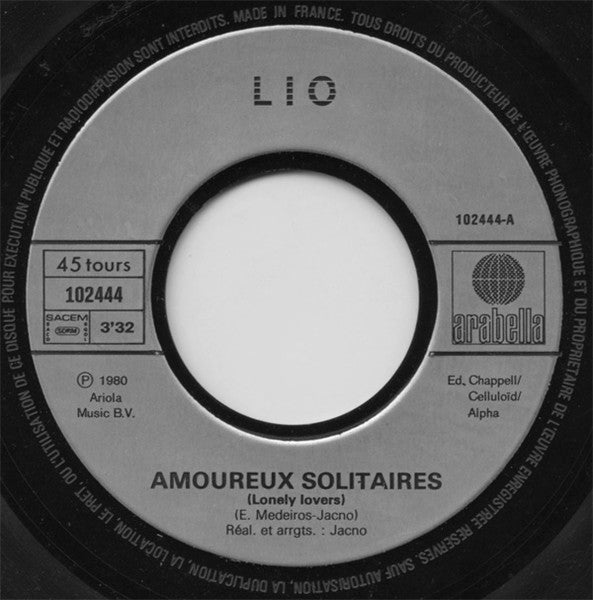 Lio - Amoureux Solitaires