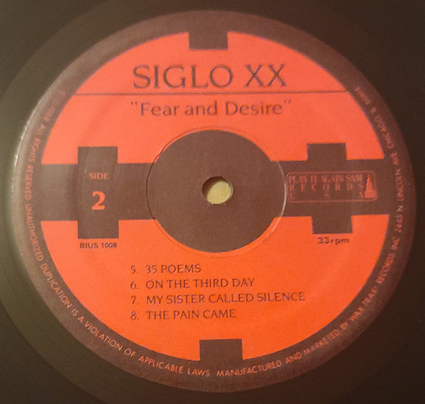 Siglo XX - Fear And Desire