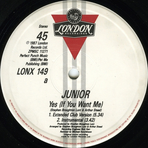 Junior (2) - Yes... (If You Want Me)