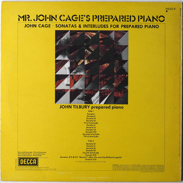 John Cage - Mr. John Cage's Prepared Piano