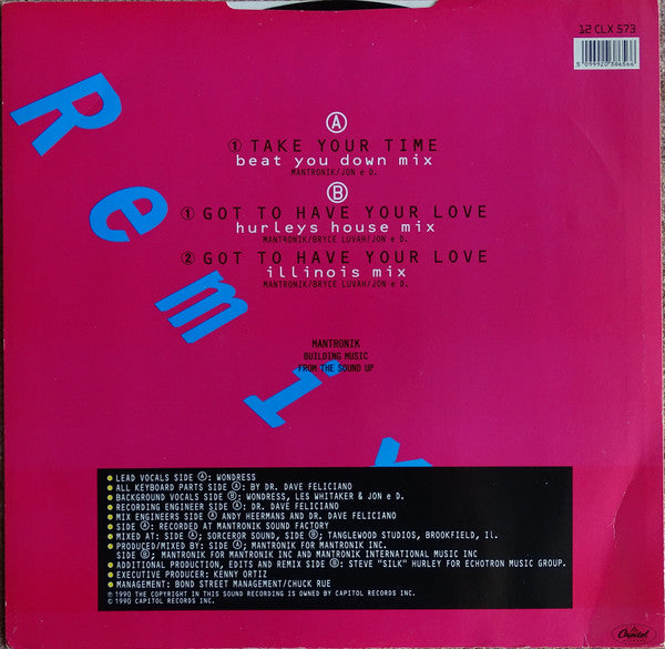 Mantronix Featuring Wondress Hutchinson - Take Your Time (Remix)