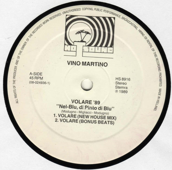 Vino Martino - Volare '89