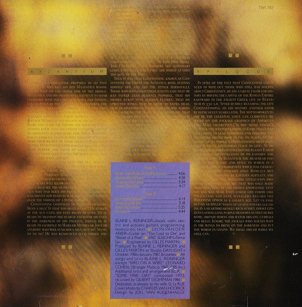 Blaine L. Reininger - Byzantium