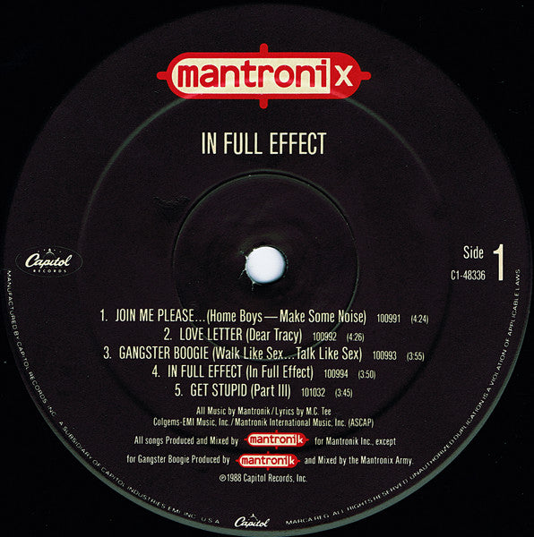 Mantronix - In Full Effect