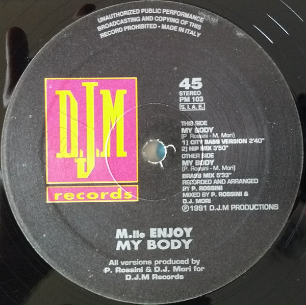 M.lle Enjoy - My Body
