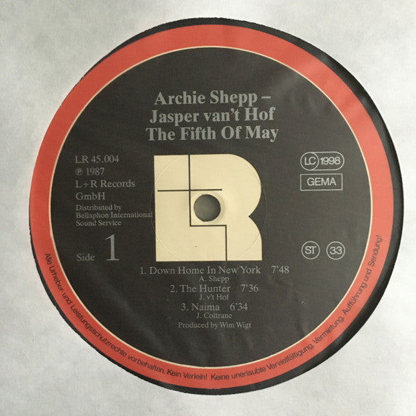 Archie Shepp · Jasper Van't Hof - The Fifth Of May