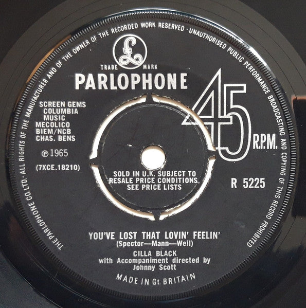 Cilla Black - You've Lost That Lovin' Feelin'