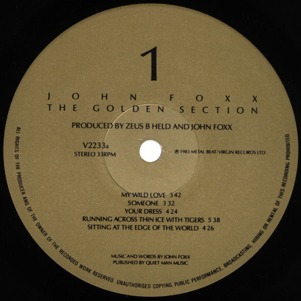 John Foxx - The Golden Section
