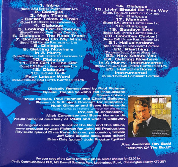 Roy Budd - Get Carter - An Original Soundtrack Recording