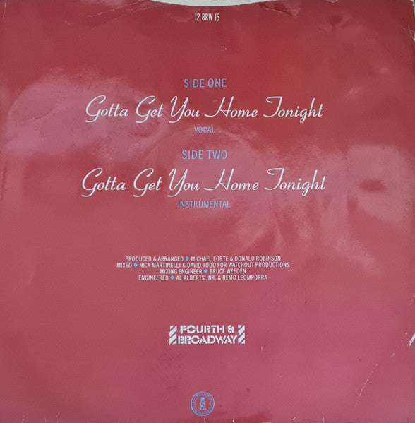 Eugene Wilde - Gotta Get You Home Tonight