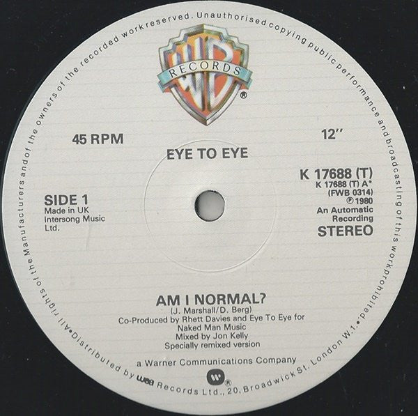 Eye To Eye (2) - Am I Normal?