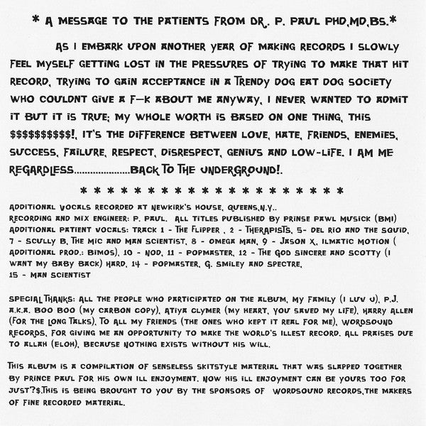 Prince Paul - Psychoanalysis [What Is It?]