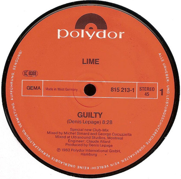 Lime (2) - Guilty (Special New Club-Mix)