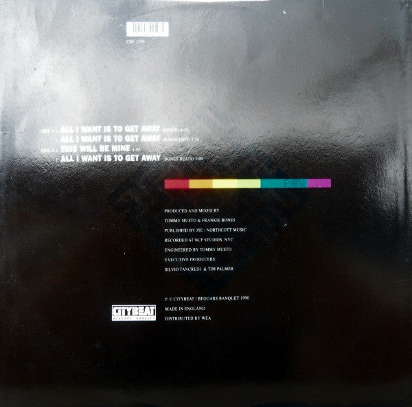 Musto & Bones - All I Want Is To Get Away (Original & Remix Versions)