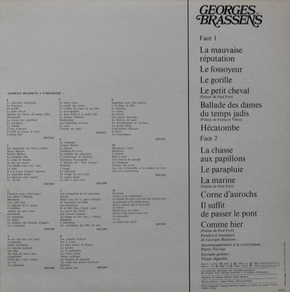 Georges Brassens - 1 - La Mauvaise Réputation