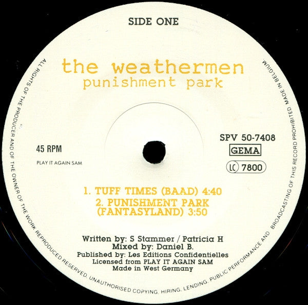 The Weathermen - Punishment Park