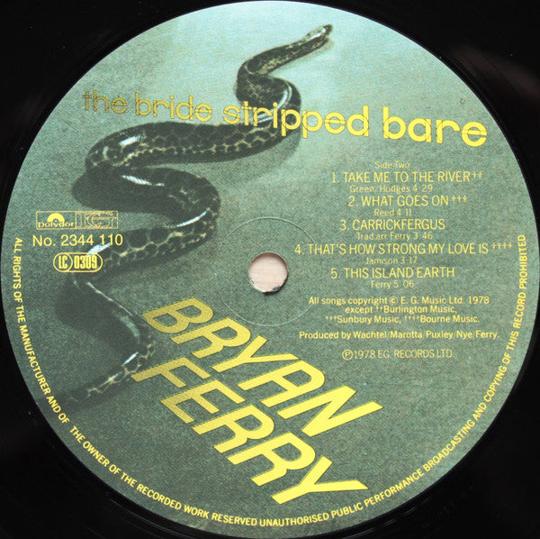 Bryan Ferry - The Bride Stripped Bare